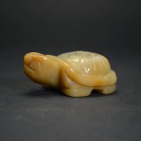 Фигурка Черепахи 45 мм из агата желтого