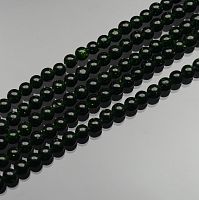 Нить авантюрин зеленый (имитация) шар 5 мм 40 ±1 см