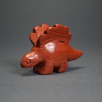 Фигурка Стегозавр из яшмы красной 45 мм
