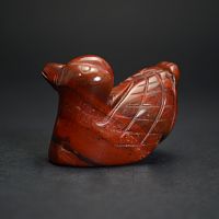 Фигурка Утки 45 мм из яшмы красной