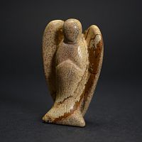 Фигурка Ангела 45 мм из яшмы песочной