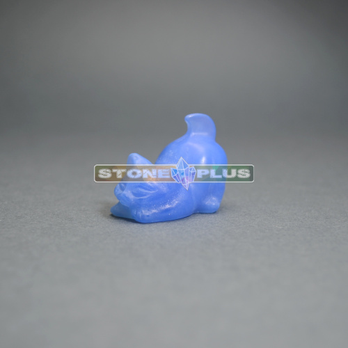 Фигурка Кошка играет 30 мм из синий лунный камень(имитация)