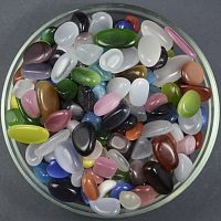 Улексит цветной галтовка 10-20 мм / 1 упаковка - 100 гр