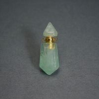 Флакон гранёный кристалл из флюорит зелёный
