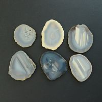 Срез агата серый / 100 гр
