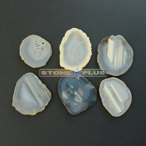 Срез агата серый / 100 гр