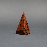 Пирамида конус из обсидиана коричневого
