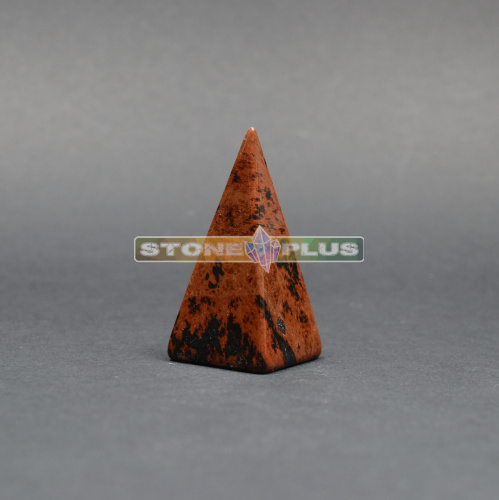 Пирамида конус из обсидиана коричневого
