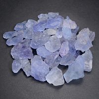 Кристалл флюорит голубой кристаллизированый . Упаковка - 100 гр.