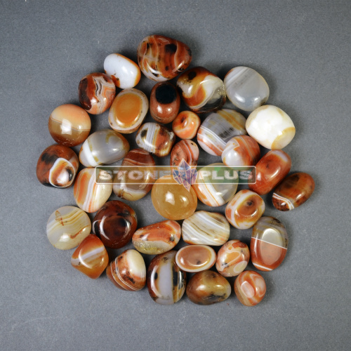 Сардоникс галтовка / 1 упаковка - 100 гр