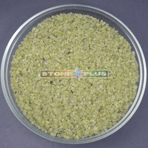 Хризолит А галтовка 3-5 мм / 1 упаковка - 100 гр