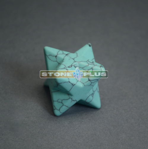 Меркаба 27х27 мм из говлита голубого