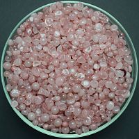 Розовый кварц округлый галтовка 5-10 мм / 1 упаковка - 100 гр