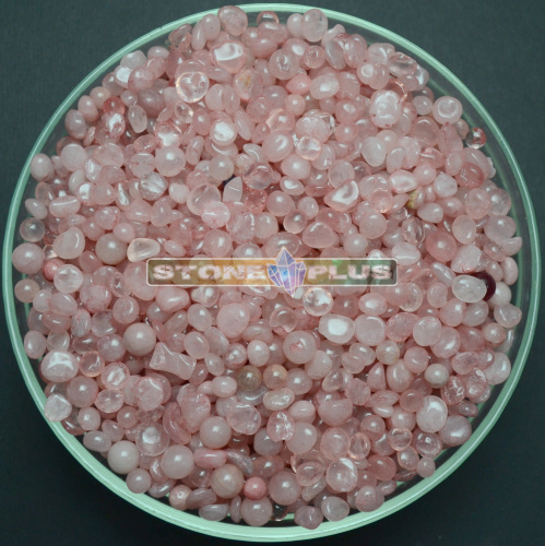 Розовый кварц округлый галтовка 5-10 мм / 1 упаковка - 100 гр