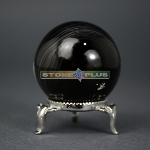 Шар агат черный 38-40 мм