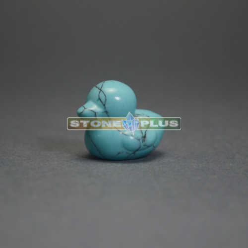 Фигурка Утка 25 мм из говлита голубого (имитация)