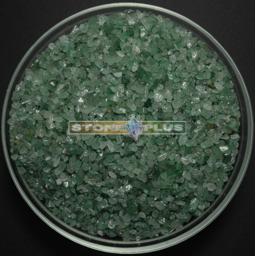 Галтовка Авантюрин зеленый 3-5 мм / 1 упаковка - 100 гр