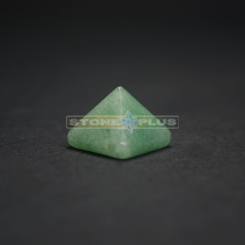 Пирамида 4 стороны мини из авантюрина зеленого
