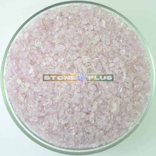 Розовый кварц яркий галтовка 3-5 мм / 1 упаковка - 100 гр