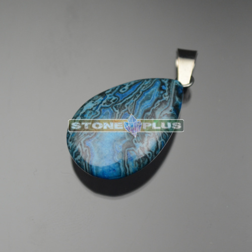 Подвеска мини плоская "Капля" - агат