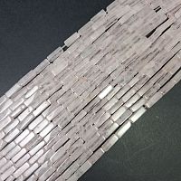 Нить Розовый кварц прямоугольник 5x15, 37 ±2 см
