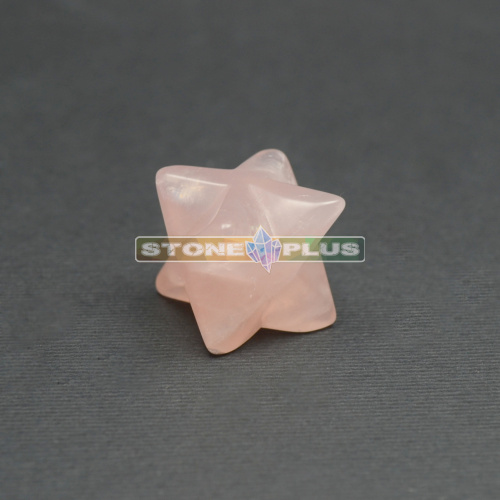 Меркаба 20х20 мм из розового кварца