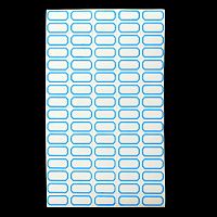 Ценник-стикер прямоугольный (наклейки синие)