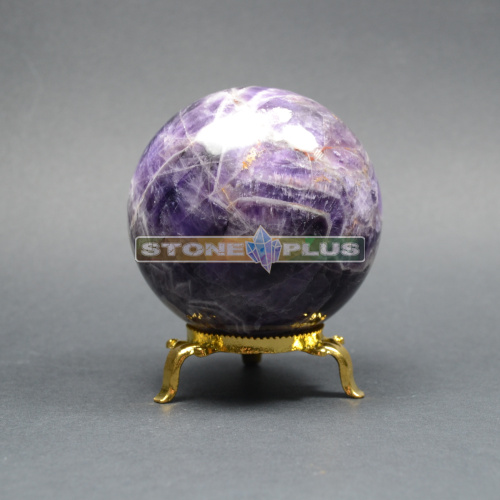 Шар аметист (шевронный) 70-72 мм