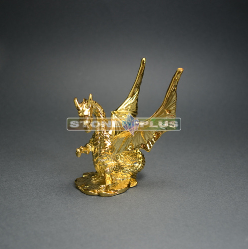 Сувенир-подставка "Дракон с крыльями" золото