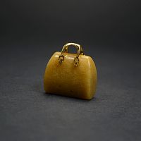 Сувенир "Сумка" из агата желтого