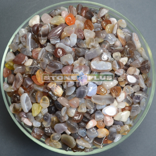 Галтовка агат Ботсвана 5-10 мм / 1 упаковка - 100 гр