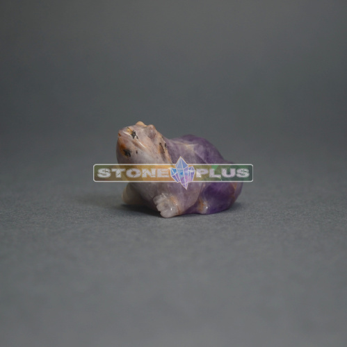 Фигурка Лягушка 30 мм из аметиста