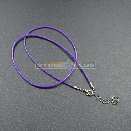 Шнурок фиолетовый плетёный 45 см