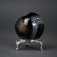 Шар агат черный 40-42 мм