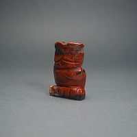 Фигурка Совы 45 мм из яшмы красной