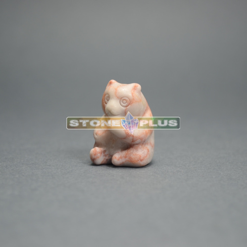 Фигурка Медведя 30 мм из родохрозита