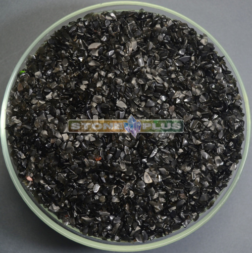 Обсидиан галтовка 3-5 мм / 1 упаковка - 100 гр