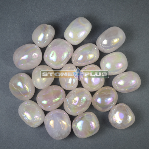 Аура кварц розовый галтовка / 1 упаковка - 100 гр