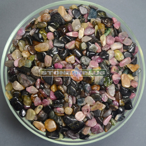 Галтовка турмалин 5-10 мм / 1 упаковка - 100 гр