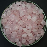 Розовый кварц А галтовка 10 - 20 мм / 1 упаковка - 100 гр