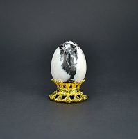 Яйцо из Мрамора чёрно-белого