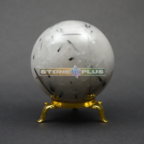 Шар кварц с турмалином 70-72 мм