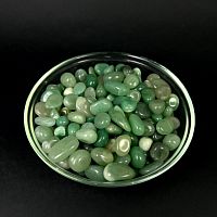 Авантюрин зеленый галтовка 10-20 мм / 1 упаковка - 100 гр