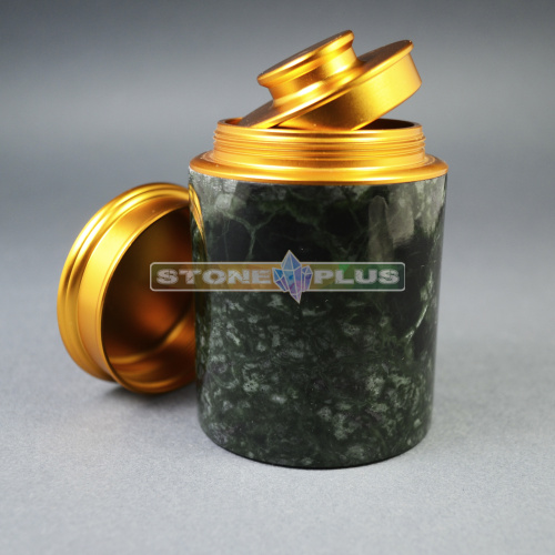 Банка под чай из змеевика