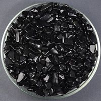Обсидиан галтовка 10-15 мм / 1 упаковка - 100 гр