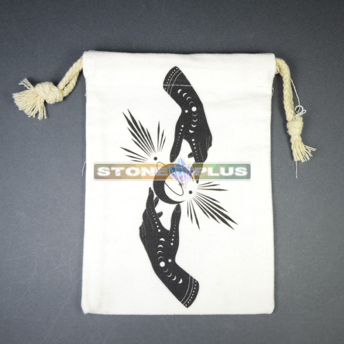 Льняной мешочек Руки и Полумесяц