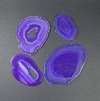 Агатовая пластина XL - фиолетовый