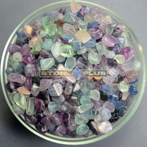 Галтовка Флюорит 1С 10 - 15 мм / 1 упаковка - 100 гр