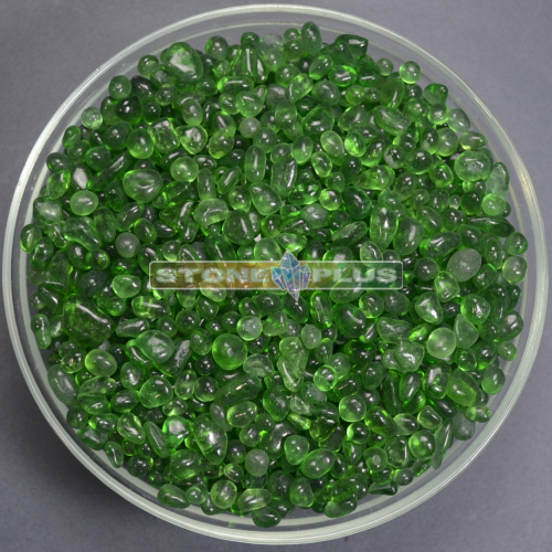 Галтовка улексит зеленый округлый 5-10 мм / 1 упаковка - 100 гр