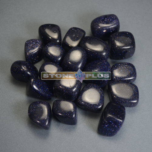 Галтовка "Авантюрин синий" (имитация) / 1 упаковка - 100 гр